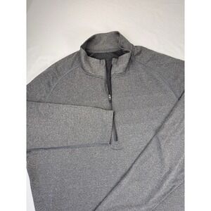 LULULEMON  Metal Vent Tech Long Sleeve Half Zip‎ Top Men's XXL Gray Athletic